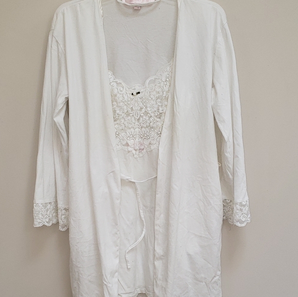 Victoria' Secret robe kimono with nighty with lace - Picture 1 of 6